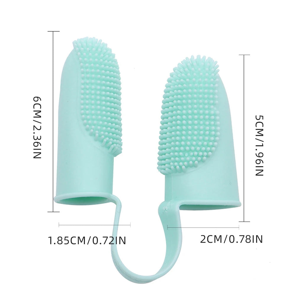 Pet Finger Toothbrush – Soft Silicone Dental Cleaner for Dogs & Cats