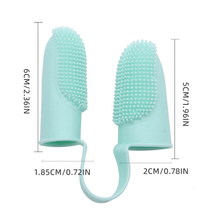 Pet Finger Toothbrush – Soft Silicone Dental Cleaner for Dogs & Cats