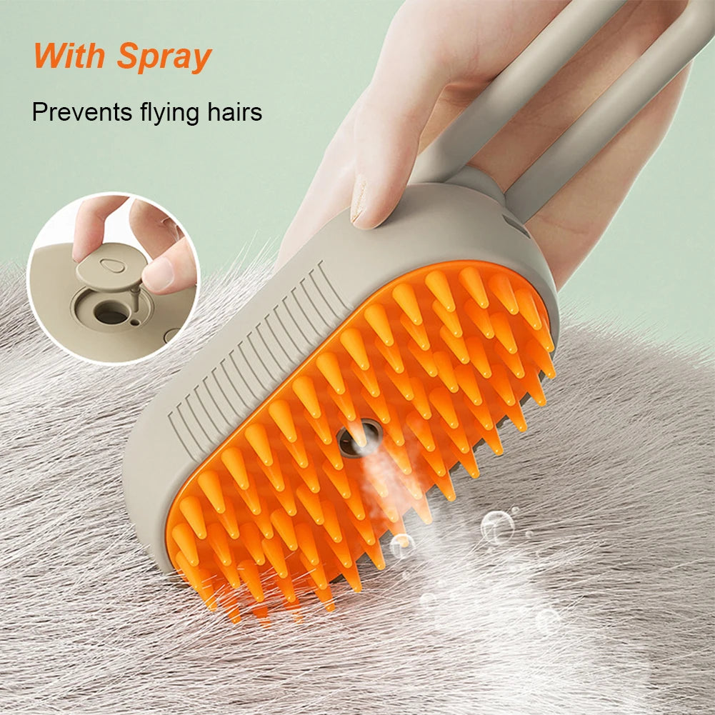pet electric steam brush
