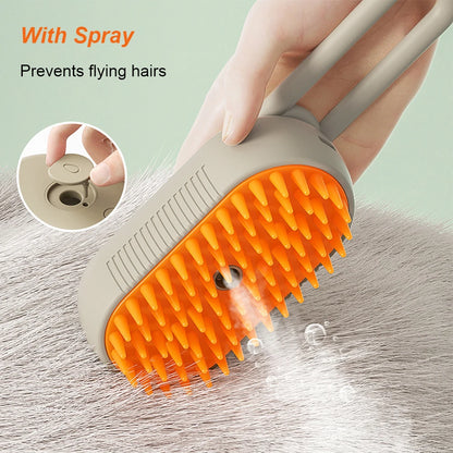 pet electric steam brush