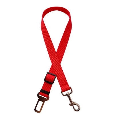 Adjustable Pet Car Seat Belt – Vehicle Safety Harness Clip for Dogs & Cats. Attaches to Collars or Harnesses for Secure, Comfy Travel