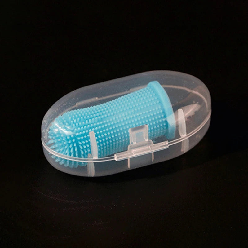Pet Finger Toothbrush for Cats & Dogs | Silicone Bristles