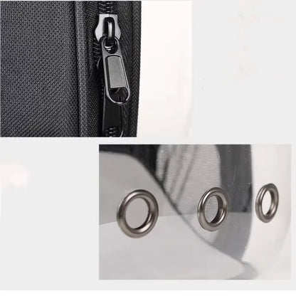 Transparent Space Capsule Pet Backpack – Breathable Travel Carrier for Cats & Small Pets