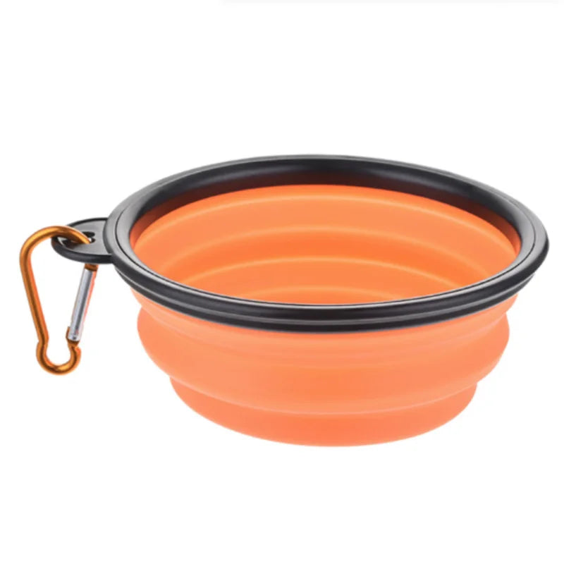 Collapsible Pet Travel Bowl – Portable Silicone Food & Water Bowl for Dogs & Cats