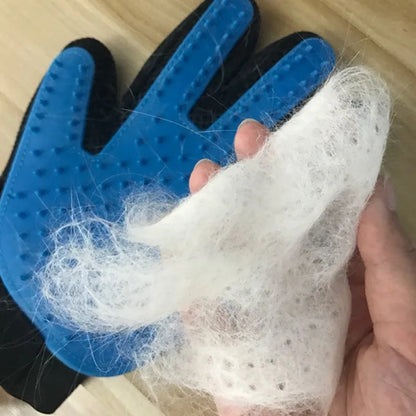 Silicone Pet Grooming Glove – Hair Removal & Bath Brush for Dogs & Cats