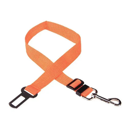 Adjustable Pet Car Seat Belt – Vehicle Safety Harness Clip for Dogs & Cats. Attaches to Collars or Harnesses for Secure, Comfy Travel