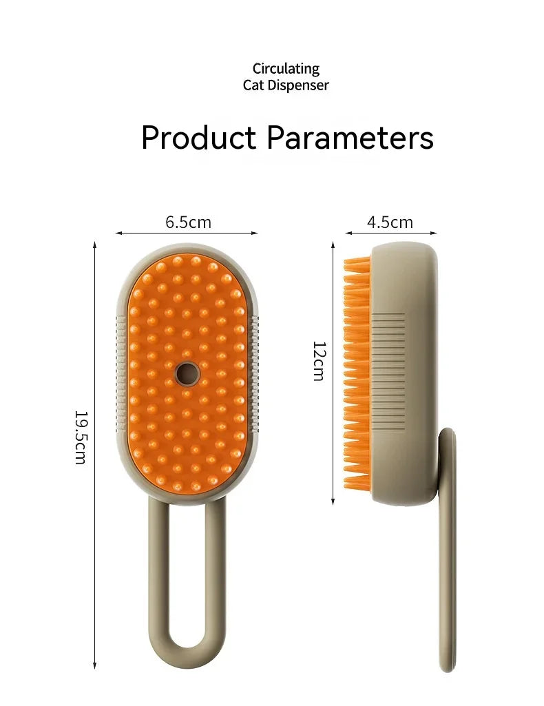 pet electric steam brush