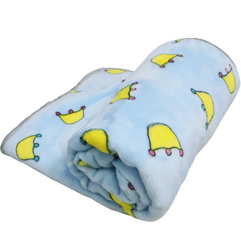 Soft Flannel Dog & Cat Blanket | Warm Plush Pet Sleeping Mat