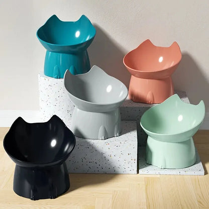 Elevated Cat Bowl – Raised Anti-Tip Feeding Dish