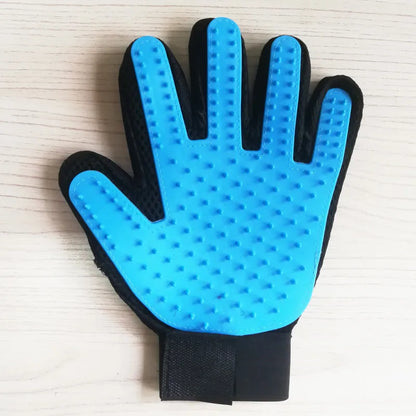 Silicone Pet Grooming Glove – Hair Removal & Bath Brush for Dogs & Cats